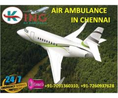 Hire Instant and Effective Air Ambulance Service in Chennai by King