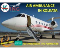 Take Estimable and Cheerful Air Ambulance Service in Kolkata by King