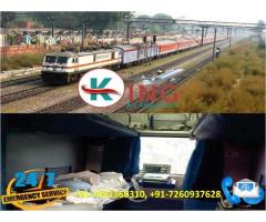 Take Matchless and Hi-tech Train Ambulance from Ranchi to Delhi by King