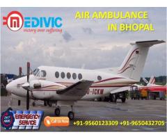 Get Hi-tech ICU Care Air Ambulance from Bhopal to Delhi by Medivic